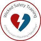  Wicked Safety Training Logo heart with lightning bolt